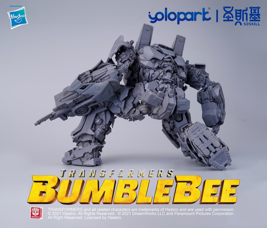 First Look Yolopark Bumblebee Movie Shockwave PLAMO Model Kit